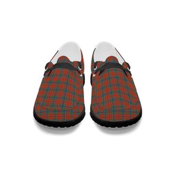 ScotsTee Shop Scottish McLean of Duart Ancient Tartan Plaid Canvas Loafer Shoes