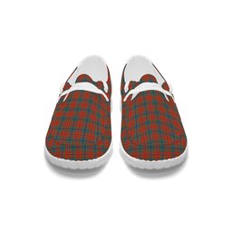 ScotsTee Shop Scottish McLean of Duart Ancient Tartan Plaid Canvas Loafer Shoes