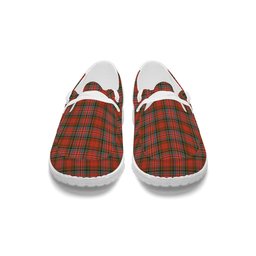 ScotsTee Shop Scottish McPherson Weathered Tartan Plaid Canvas Loafer Shoes