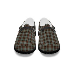 ScotsTee Shop Scottish McLeod of Harris Weathered Tartan Plaid Canvas Loafer Shoes