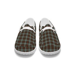 ScotsTee Shop Scottish McLeod of Harris Weathered Tartan Plaid Canvas Loafer Shoes