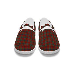ScotsTee Shop Scottish McLean of Duart Tartan Plaid Canvas Loafer Shoes