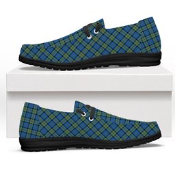 ScotsTee Shop Scottish McLeod of Harris Ancient Tartan Plaid Canvas Loafer Shoes