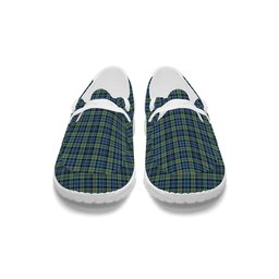 ScotsTee Shop Scottish McKinlay Ancient Tartan Plaid Canvas Loafer Shoes