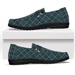 ScotsTee Shop Scottish McKinlay Ancient Tartan Plaid Canvas Loafer Shoes