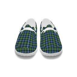 ScotsTee Shop Scottish McNeil of Barra Ancient Tartan Plaid Canvas Loafer Shoes