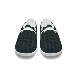 ScotsTee Shop Scottish McMillan Hunting Tartan Plaid Canvas Loafer Shoes