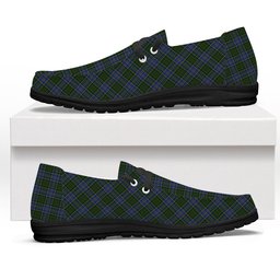 ScotsTee Shop Scottish McMillan Hunting Tartan Plaid Canvas Loafer Shoes