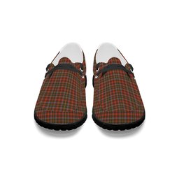 ScotsTee Shop Scottish McKintosh Hunting Weathered Tartan Plaid Canvas Loafer Shoes