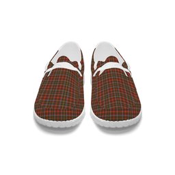 ScotsTee Shop Scottish McKintosh Hunting Weathered Tartan Plaid Canvas Loafer Shoes