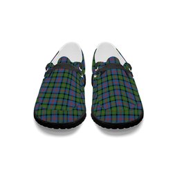 ScotsTee Shop Scottish McLennan Ancient Tartan Plaid Canvas Loafer Shoes