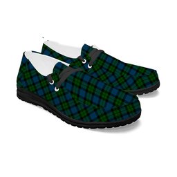 ScotsTee Shop Scottish McKie Tartan Plaid Canvas Loafer Shoes