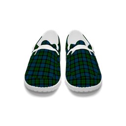 ScotsTee Shop Scottish McKie Tartan Plaid Canvas Loafer Shoes