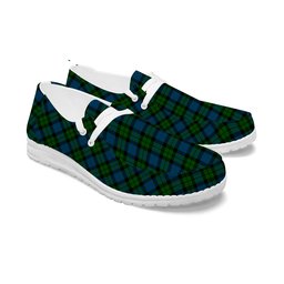 ScotsTee Shop Scottish McKie Tartan Plaid Canvas Loafer Shoes