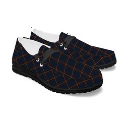 ScotsTee Shop Scottish McLaine of Lochbuie Hunting Tartan Plaid Canvas Loafer Shoes