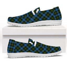ScotsTee Shop Scottish McNeil of Barra Tartan Plaid Canvas Loafer Shoes