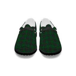 ScotsTee Shop Scottish McLean of Duart Hunting Tartan Plaid Canvas Loafer Shoes