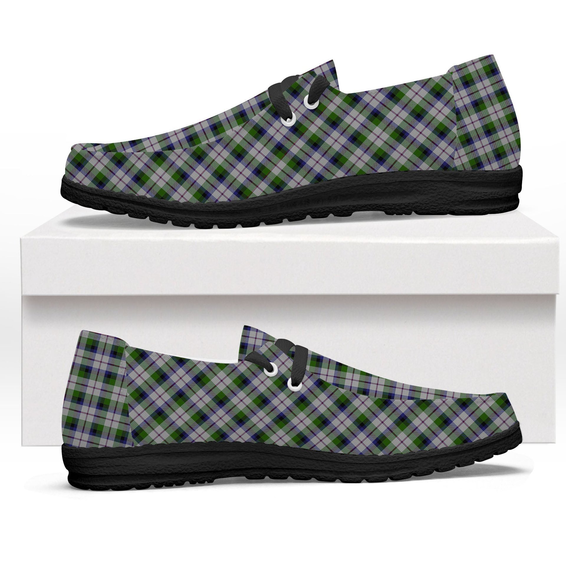 ScotsTee Shop Scottish McNaughton Dress Tartan Plaid Canvas Loafer Shoes