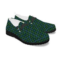ScotsTee Shop Scottish McLeod of Skye Ancient Tartan Plaid Canvas Loafer Shoes