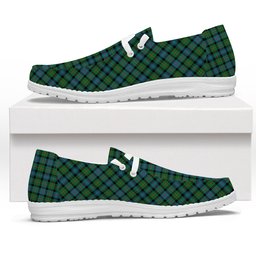 ScotsTee Shop Scottish McLeod of Skye Ancient Tartan Plaid Canvas Loafer Shoes