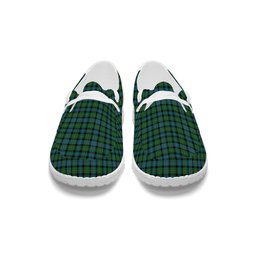 ScotsTee Shop Scottish McLeod of Skye Ancient Tartan Plaid Canvas Loafer Shoes
