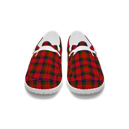 ScotsTee Shop Scottish McNicol of Scorrybreac Tartan Plaid Canvas Loafer Shoes