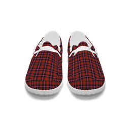ScotsTee Shop Scottish McPherson Modern Tartan Plaid Canvas Loafer Shoes
