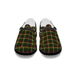 ScotsTee Shop Scottish McMillan Ancient Tartan Plaid Canvas Loafer Shoes