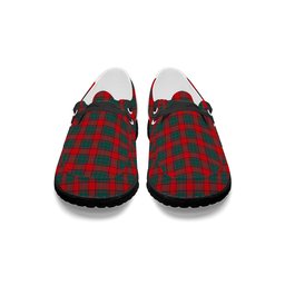 ScotsTee Shop Scottish McPhail Blue Bands Modern Tartan Plaid Canvas Loafer Shoes