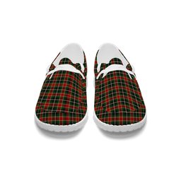 ScotsTee Shop Scottish McLachlan Hunting Modern Tartan Plaid Canvas Loafer Shoes