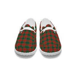 ScotsTee Shop Scottish McPhail Blue Bands Ancient Tartan Plaid Canvas Loafer Shoes