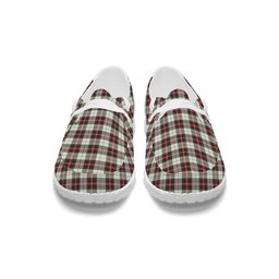 ScotsTee Shop Scottish McLean Dress Ancient Tartan Plaid Canvas Loafer Shoes