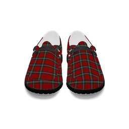 ScotsTee Shop Scottish McLaine of Loch Buie Tartan Plaid Canvas Loafer Shoes