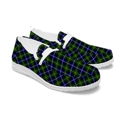 ScotsTee Shop Scottish McNeil of Barra Modern Tartan Plaid Canvas Loafer Shoes