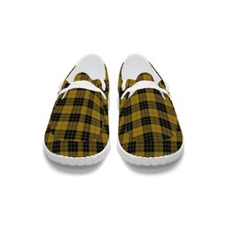 ScotsTee Shop Scottish McLeod of Lewis Ancient Tartan Plaid Canvas Loafer Shoes