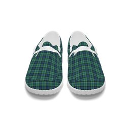 ScotsTee Shop Scottish McNeil of Colonsay Ancient Tartan Plaid Canvas Loafer Shoes