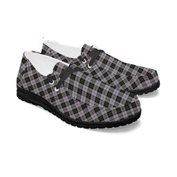 ScotsTee Shop Scottish McPherson Dress Ancient Tartan Plaid Canvas Loafer Shoes