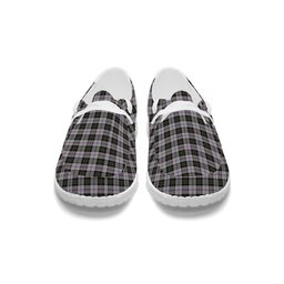 ScotsTee Shop Scottish McPherson Dress Ancient Tartan Plaid Canvas Loafer Shoes