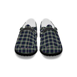 ScotsTee Shop Scottish McLeod Of Californian Tartan Plaid Canvas Loafer Shoes