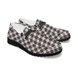 ScotsTee Shop Scottish McPherson Dress Modern Tartan Plaid Canvas Loafer Shoes