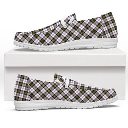 ScotsTee Shop Scottish McPherson Dress Modern Tartan Plaid Canvas Loafer Shoes