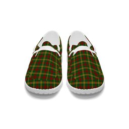 ScotsTee Shop Scottish McMillan Society of Glasgow Tartan Plaid Canvas Loafer Shoes
