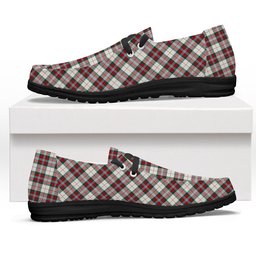 ScotsTee Shop Scottish McLean Dress Modern Tartan Plaid Canvas Loafer Shoes