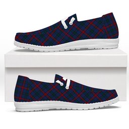 ScotsTee Shop Scottish Montgomery of Ayrshire Modern Tartan Plaid Canvas Loafer Shoes