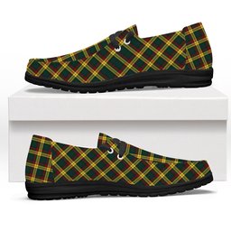 ScotsTee Shop Scottish McMillan Old Modern Tartan Plaid Canvas Loafer Shoes