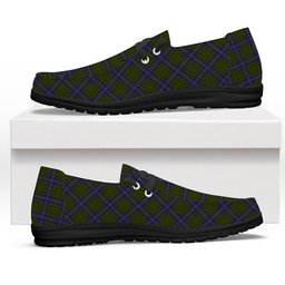 ScotsTee Shop Scottish McMillan Hunting Modern Tartan Plaid Canvas Loafer Shoes
