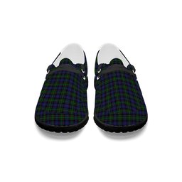 ScotsTee Shop Scottish Mowat Clans Originaux Tartan Plaid Canvas Loafer Shoes
