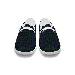 ScotsTee Shop Scottish Mowat Clans Originaux Tartan Plaid Canvas Loafer Shoes