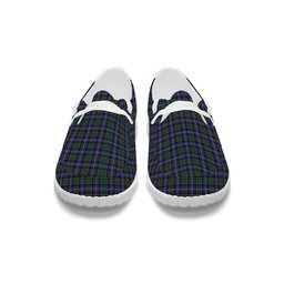 ScotsTee Shop Scottish McRae Hunting Modern Tartan Plaid Canvas Loafer Shoes