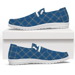 ScotsTee Shop Scottish McRae of America Ancient Tartan Plaid Canvas Loafer Shoes